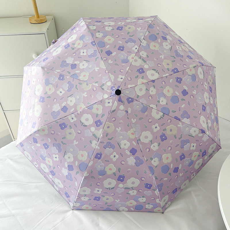 Compact Mini Folding Umbrella Lightweight Portable Rain Protection