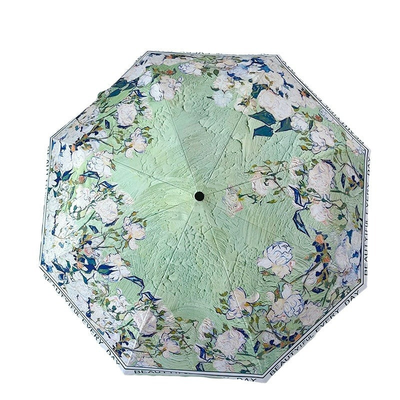 Lightweight Folding Umbrella Portable Rain Protection Daily Travel