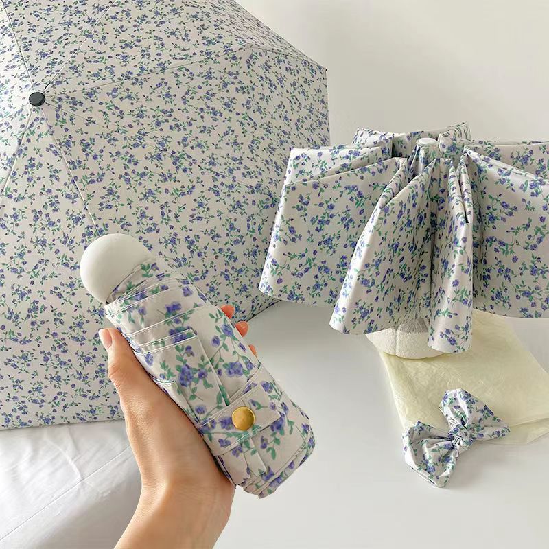 Mini Folding Umbrella Compact Automatic Rain Protection Travel

