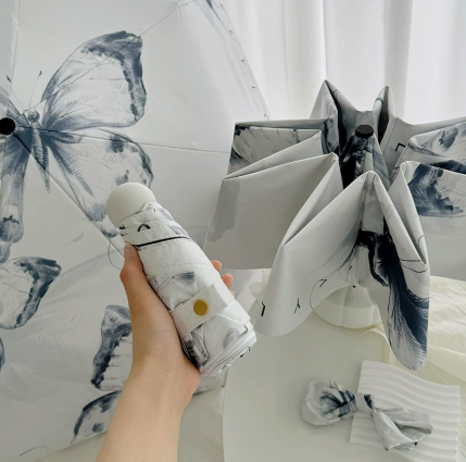 Wind Resistant Folding Umbrella Lightweight Portable Outdoor Use
